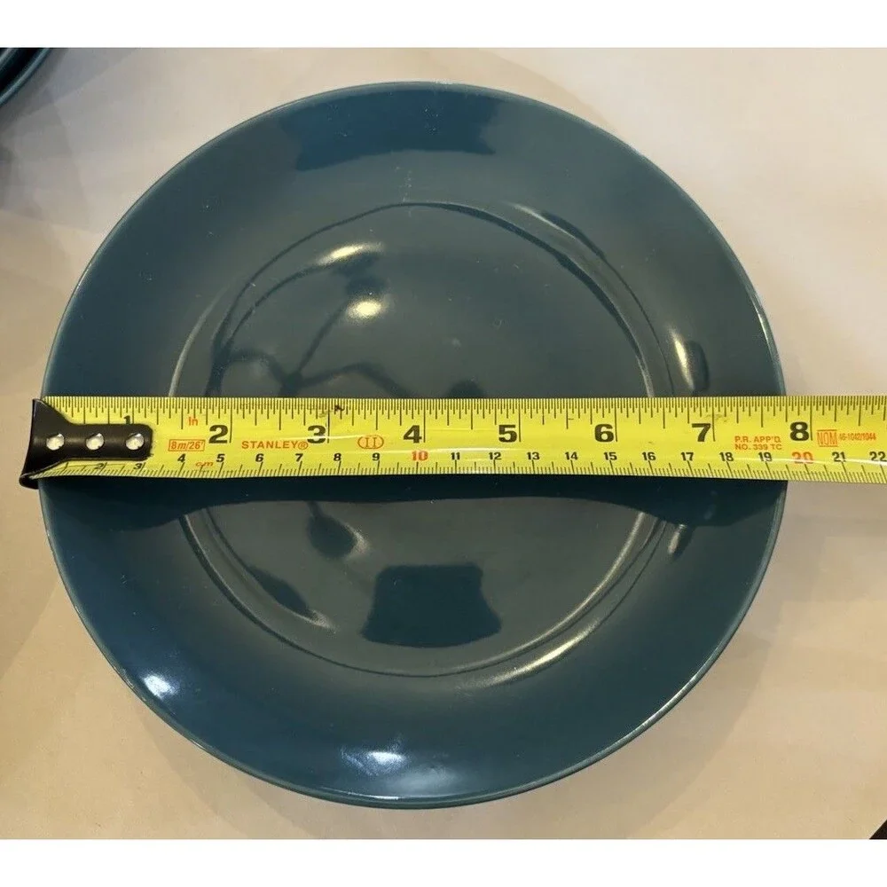 IKEA Fargrik Dark Turquoise 10866 Set Of 4 Dinner Plates 4 Salad Plates 4 Bowls